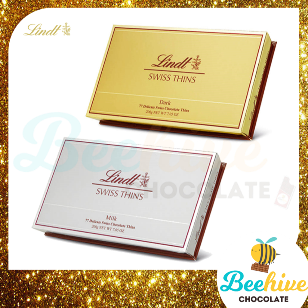 Lindt Swiss Dark / Milk Chocolate Thins 180g Shopee Malaysia