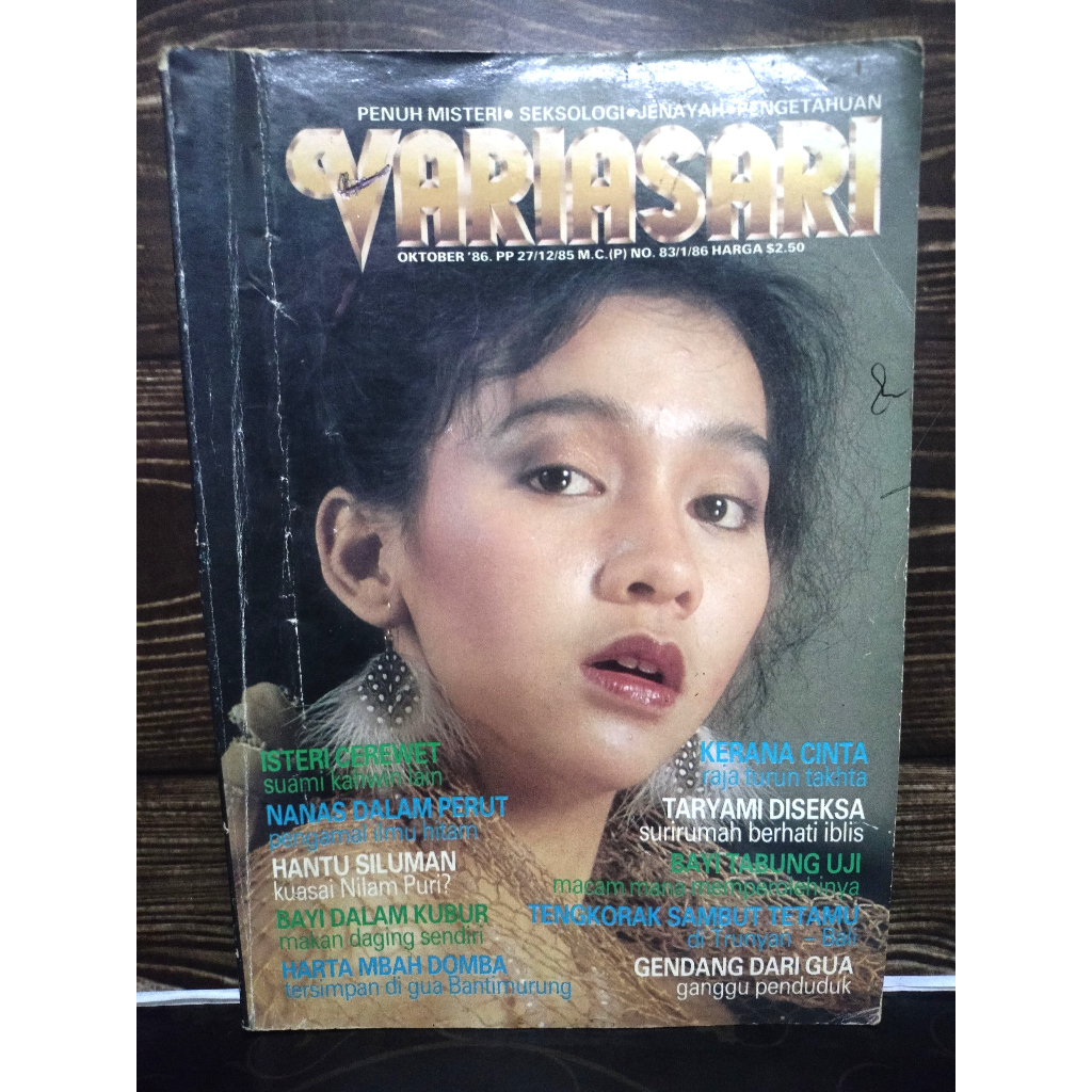 (Rare/Vintage) Majalah Variasari Bil. 65 / Okt 1986 | Shopee Malaysia