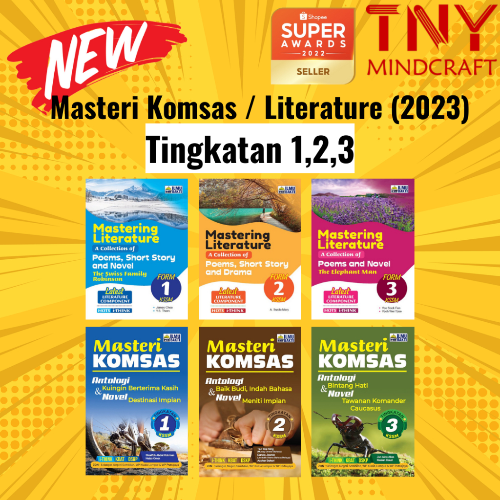 Tny Masteri Komsas Tingkatan 1 2 And 3 Mastering Literatiure Form 1 2 And 3 2023 Ilmu