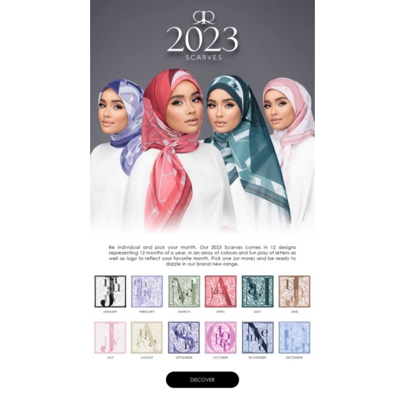 RIZMAN RUZAINI 2023 Scarves ( MAY - AUGUST ) | Shopee Malaysia