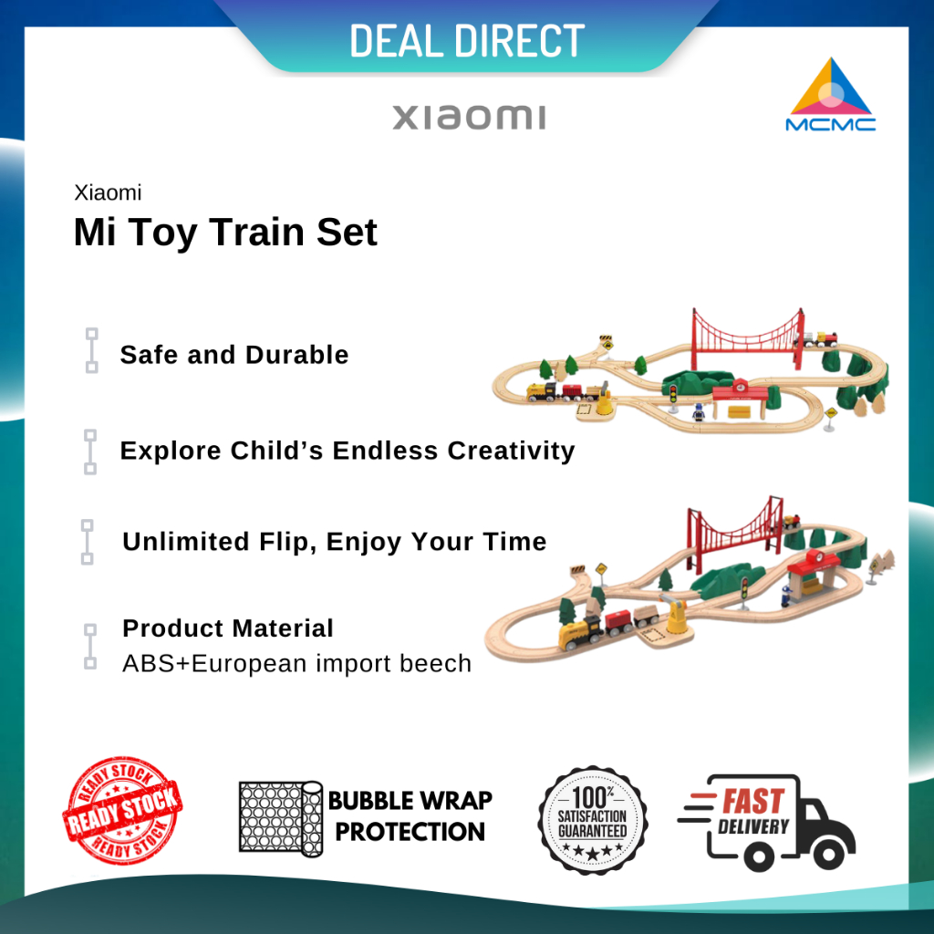 Xiaomi Original Mi Toy Train set Safe for child Kids Building Shopee Malaysia
