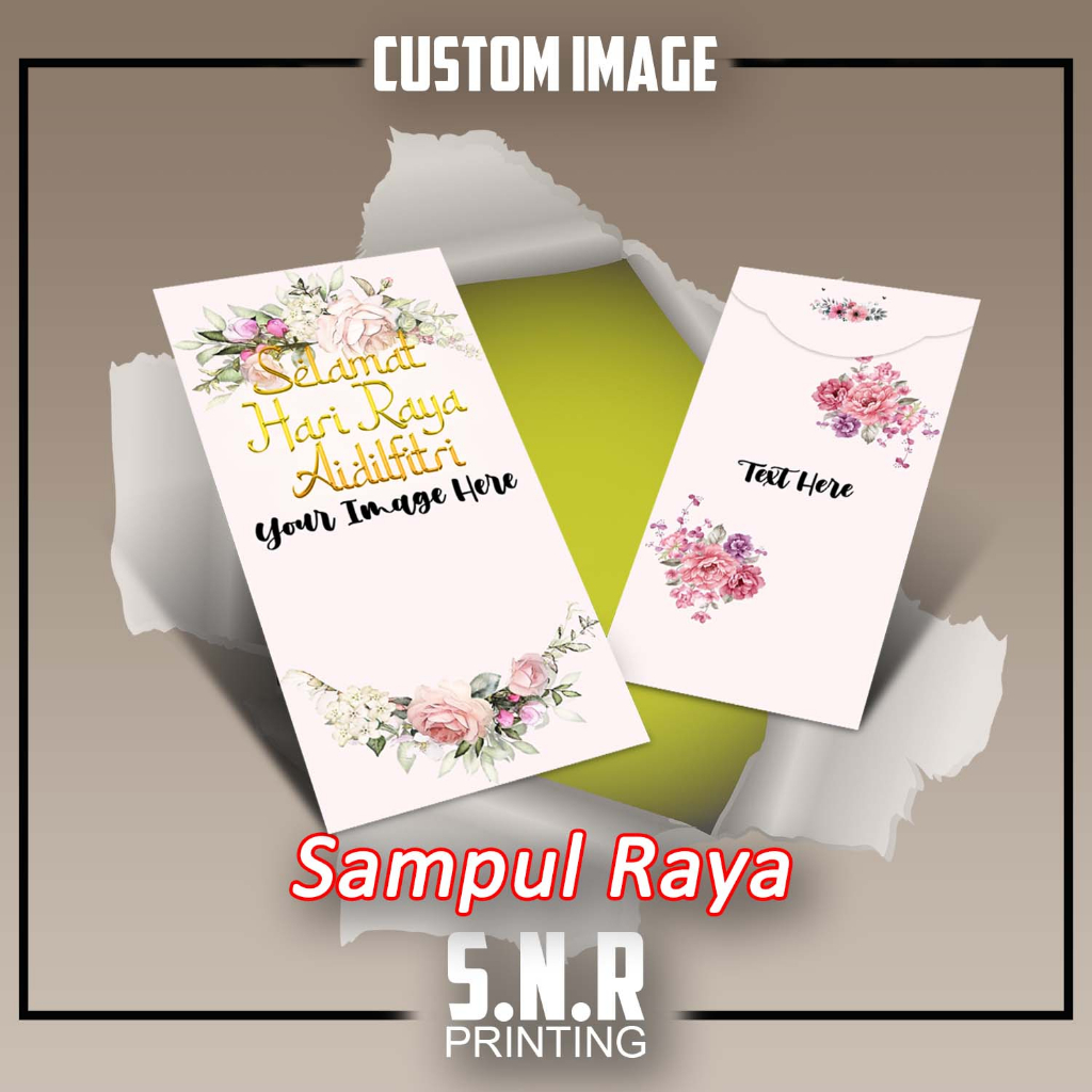 Sampul Raya Versi Custom (Boleh Letak Gambar & Text) | Shopee Malaysia