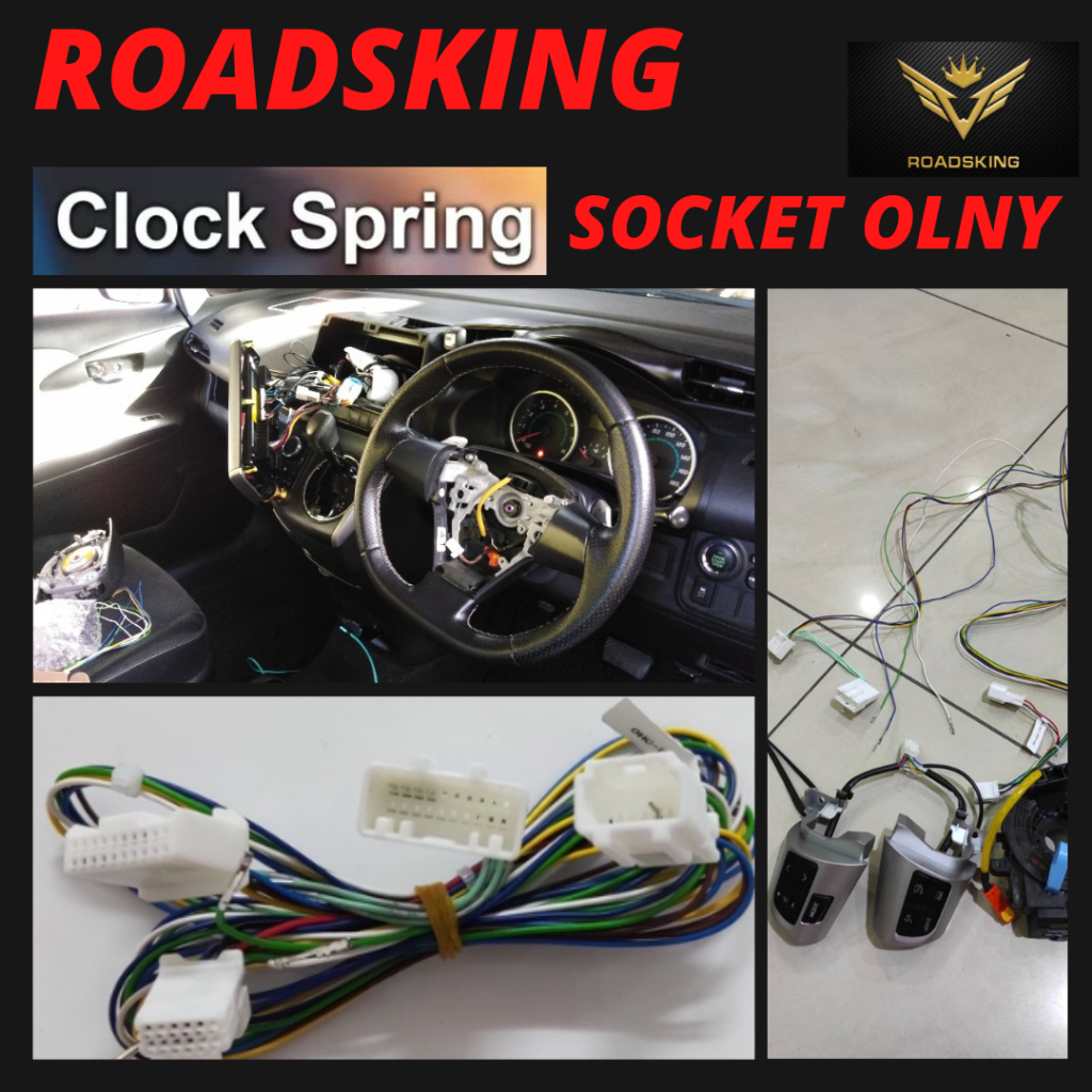 TOYOTA VIOS WISH ALTIS CAMRY ALPHARD VELLFIRE CABLE CLOCK SPRING WIRE ...