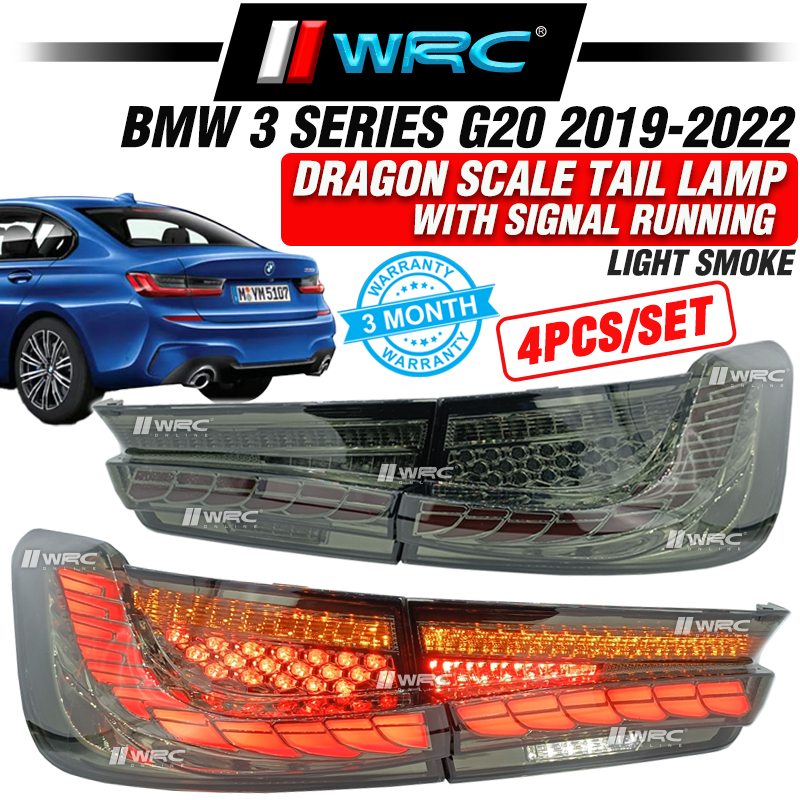 BMW 3 Series G20 2019 - 2022 Dragon Scale Tail Lamp With Signal Running ...