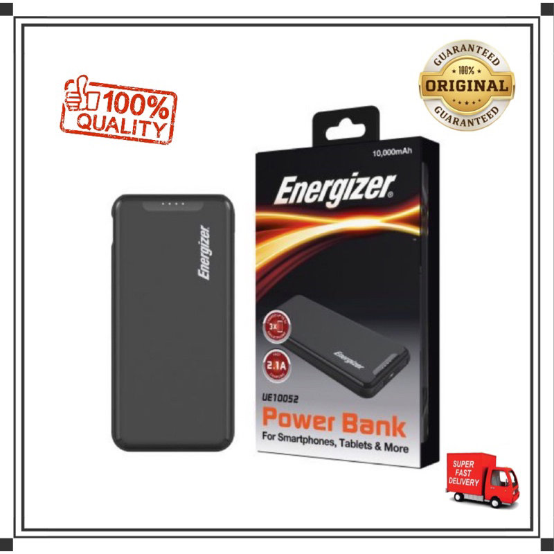 Energizer UE10052 10,000mAh High Capacity Rapid Charging Power Bank