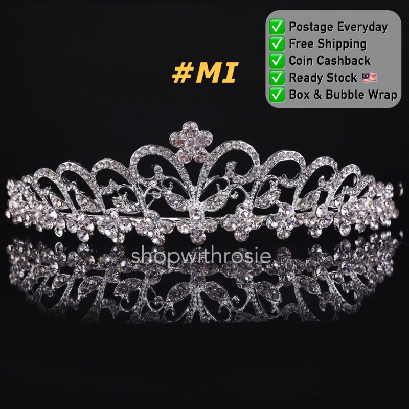 New Designs 2024 Crown Pengantin Nikah Tunang Tiara Wedding Kahwin Perkahwinan Engagement Engage