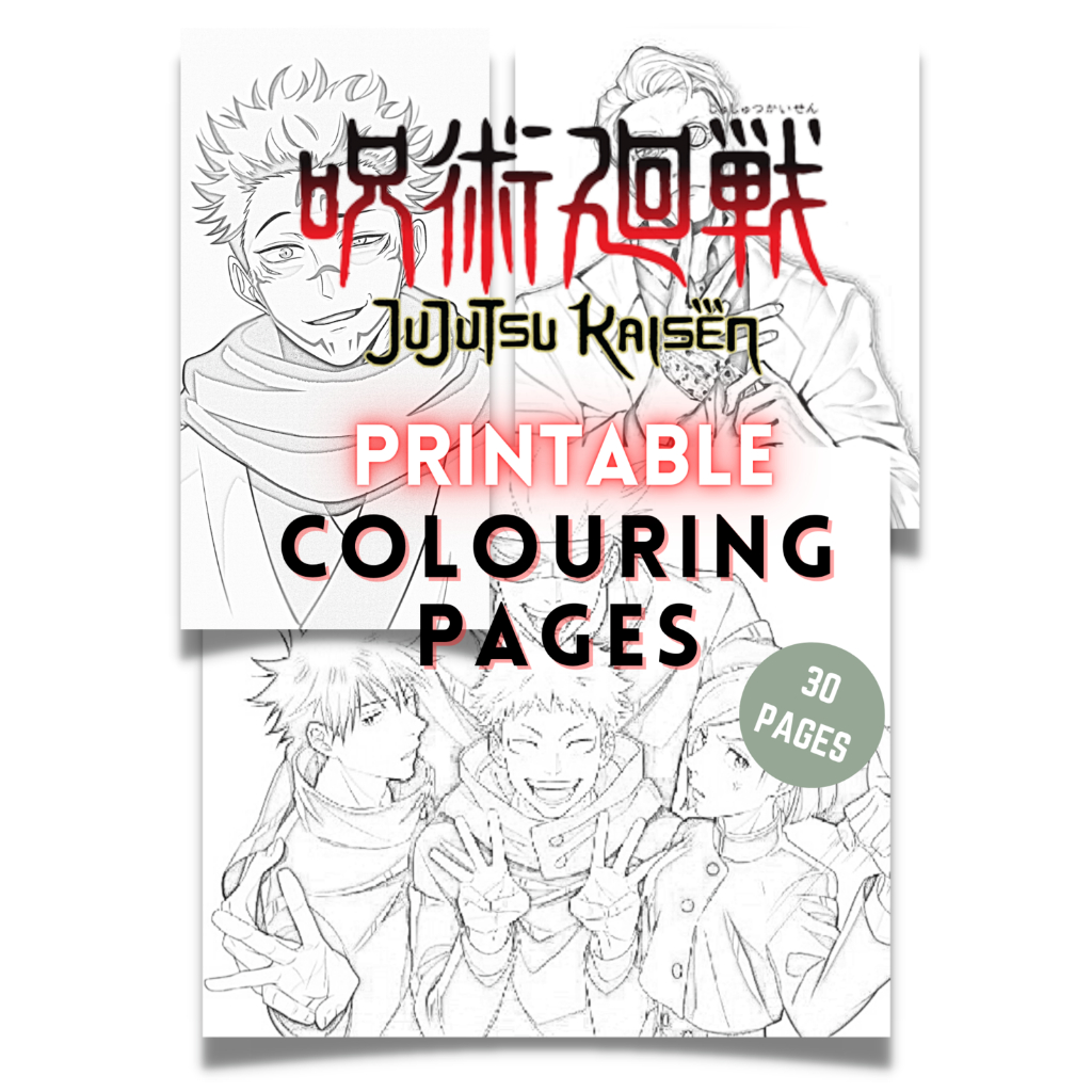 Jujutsu Kaisen Colouring Pages Pdf File Shopee Malaysia 4389