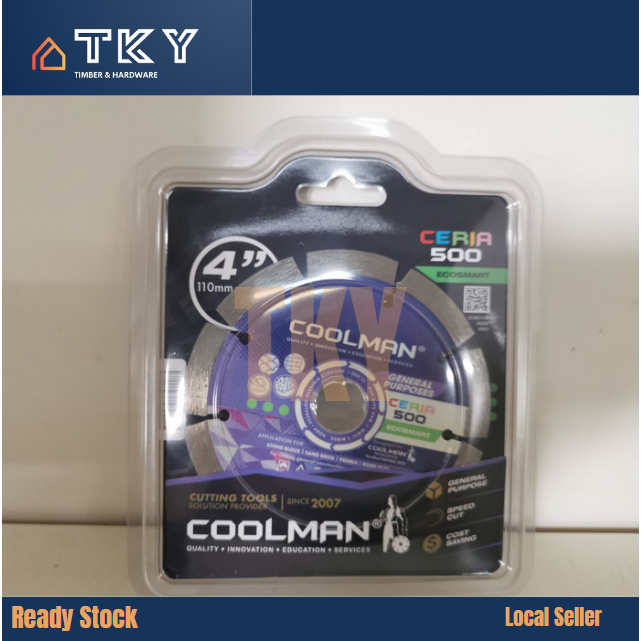 COOLMAN Ceria 500 4''/110mm Dry Segmented Cutting Disc | Shopee Malaysia