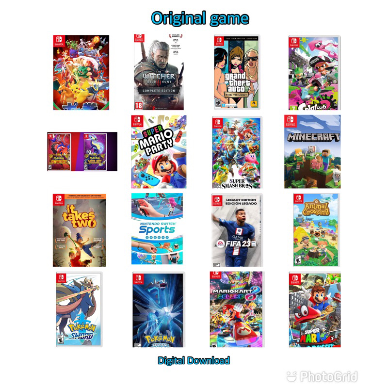 Digital switch 2024 games cheap