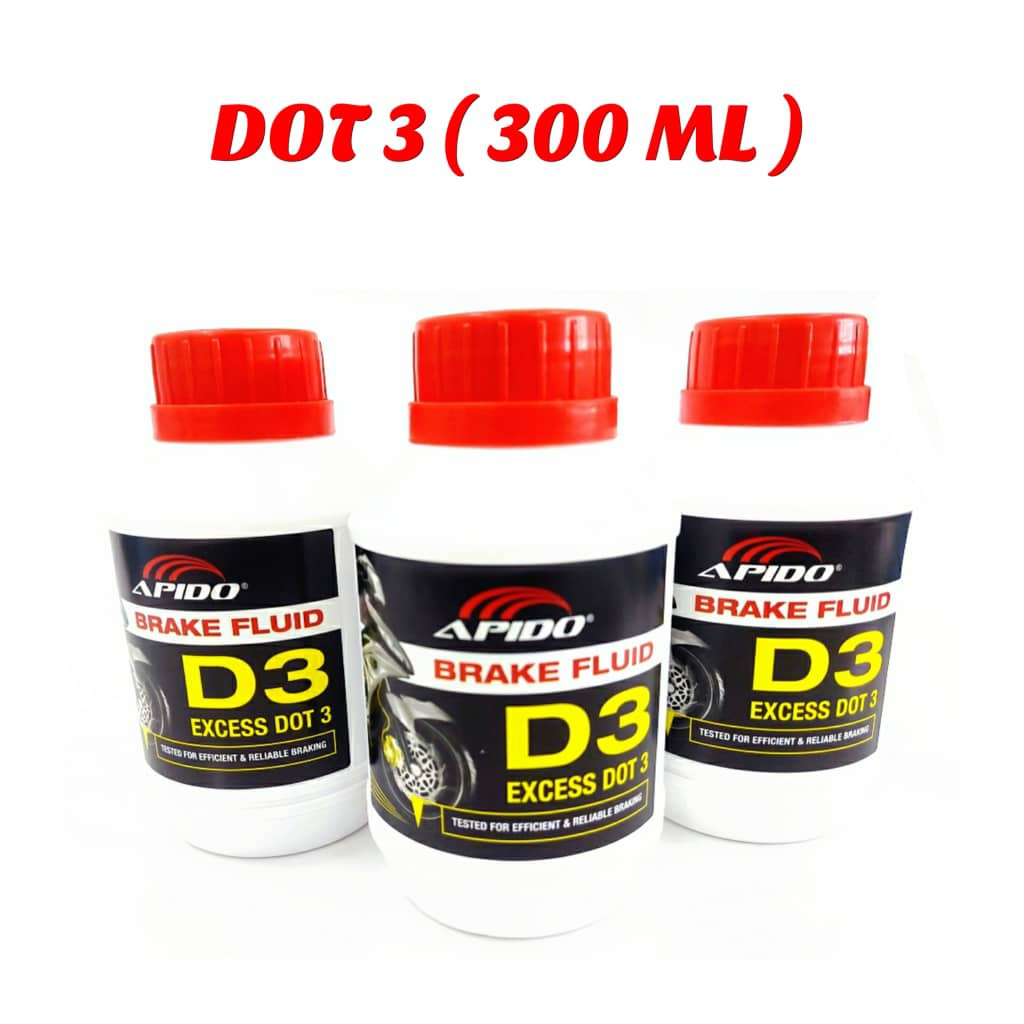 BRAKE FLUID DOT 3 DOT 4 BRAKE OIL 300ML MINYAK BREK Shopee Malaysia