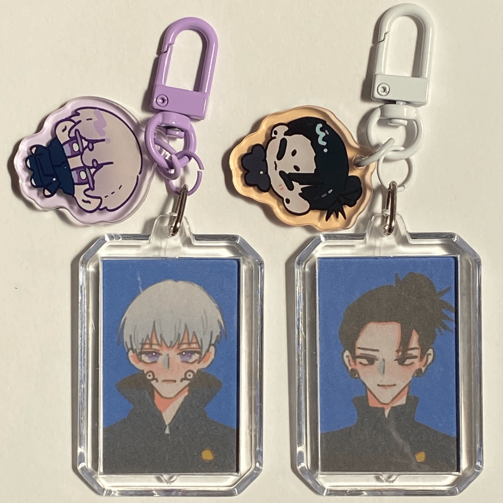 jjk jujutsu kaisen profile keychain ( inumaki geto ) | Shopee Malaysia