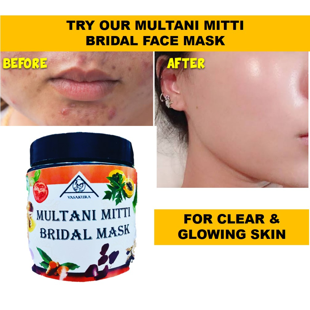 Imported Ayurveda Multani Mitti Clay Face Mask With Kumkumadi Oil