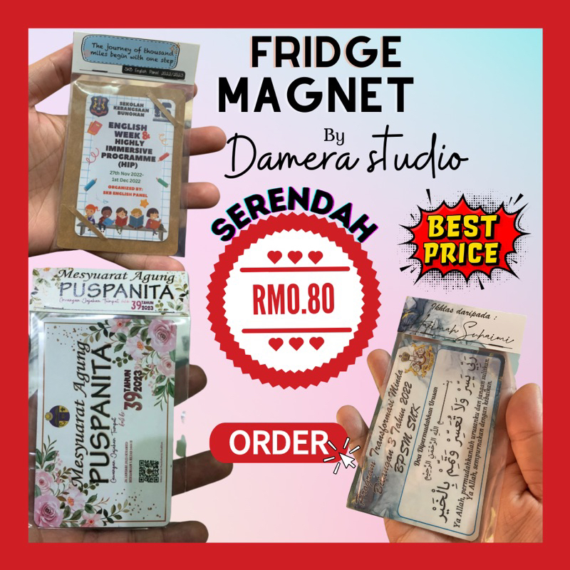custom fridge (kahwin, birthday, akikah, wedding, goodies