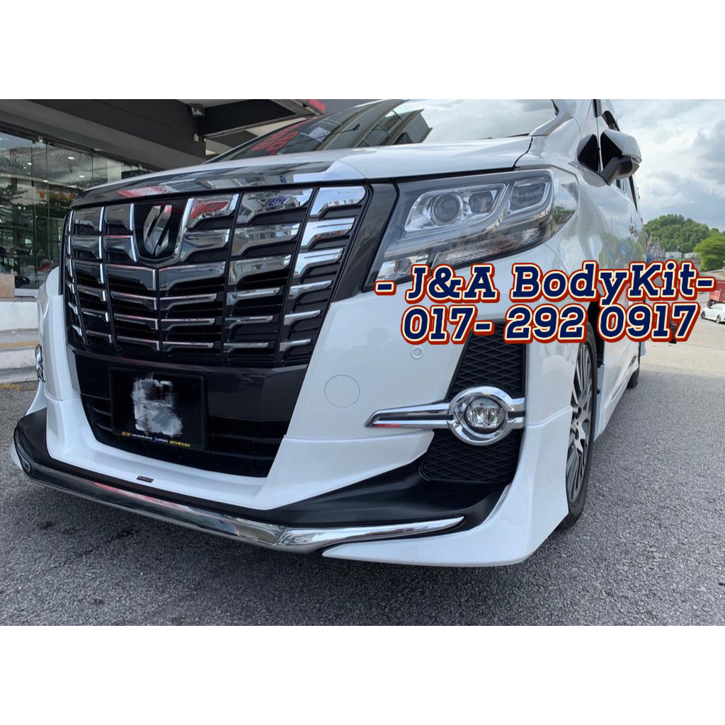 Toyota Alphard 2015 AGH30 Aero/Normal Modelista Bodykit Skirt With Oem