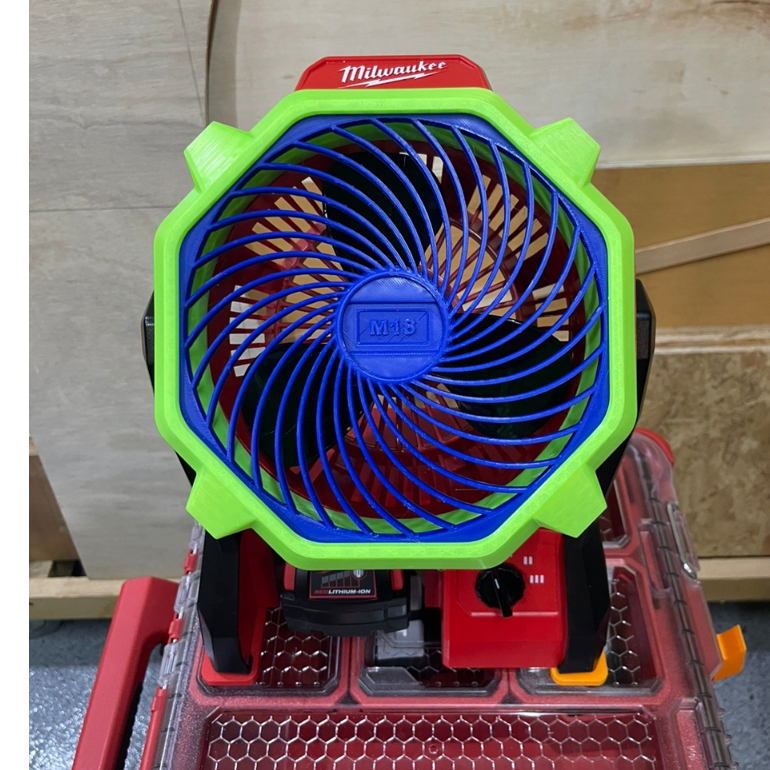 3D printed Fan Grill Replacement for MILWAUKEE M18 Portable Cordless
