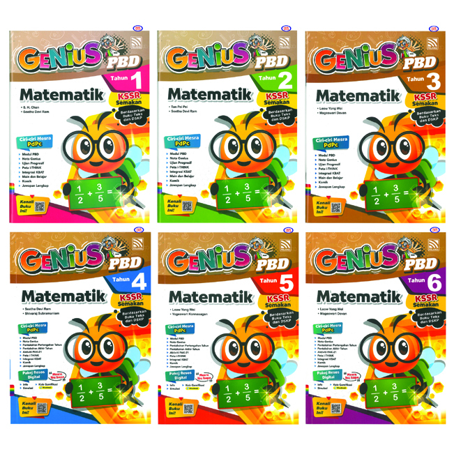 Tahun 1- 6 Genius PBD Matematik KSSR 【Pelangi】 | Shopee Malaysia