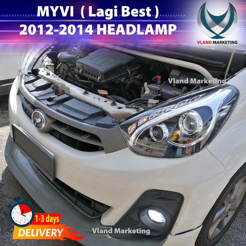 Vland Perodua Myvi 2012 2013 2014 ( Lagi Best ) Light Bar Headlamp