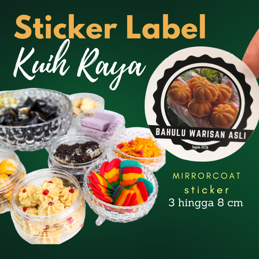 💥 STICKER BALANG KUIH RAYA 💥 STICKER LABEL / STICKER PRODUK MAKANAN ...