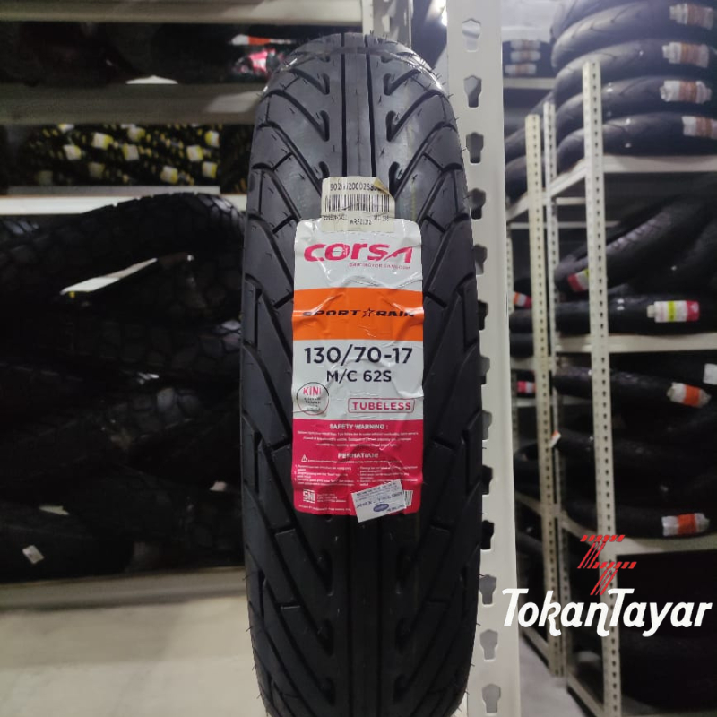 CORSA SPORT RAIN TUBELESS TAYAR MOTOR CORSA SPORT RAIN BARU MURAH TAYAR