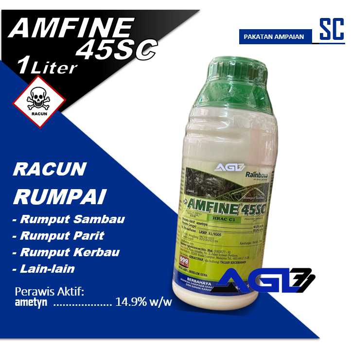 Amfine 45SC 1L / Racun Rumpai / Rumput Sambau / Halia Liar / Ramput ...