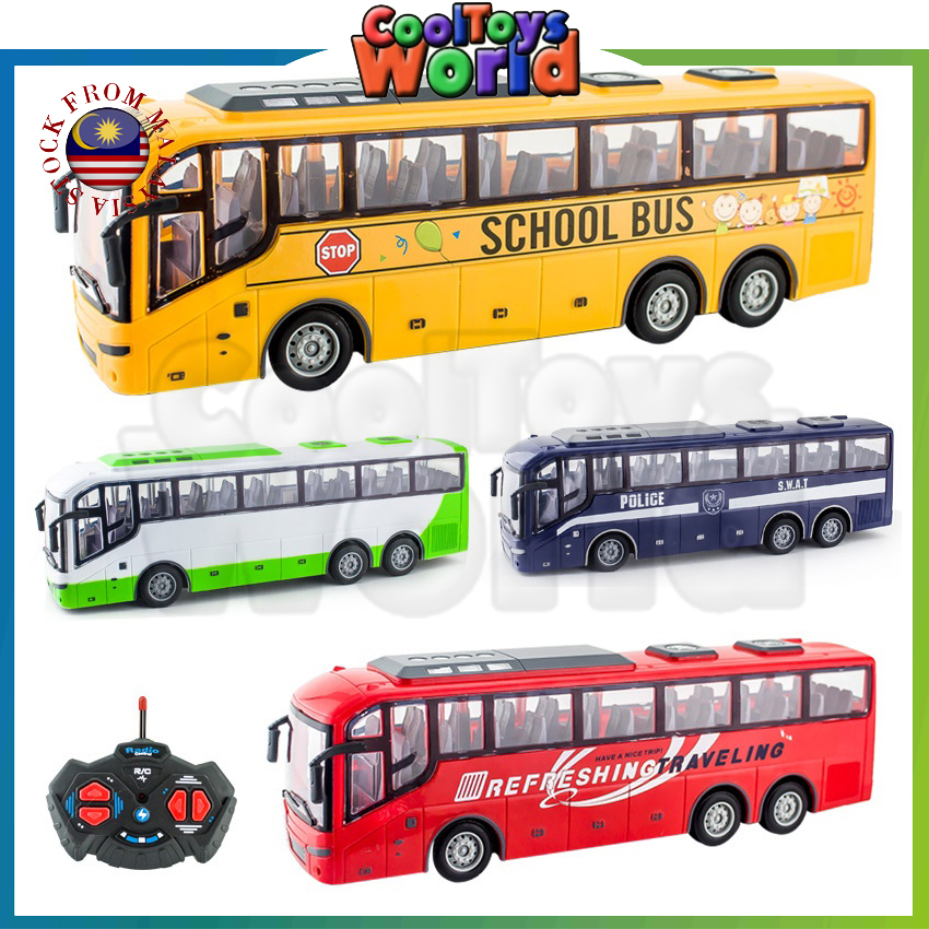 1:30 Scale 27MHz City Bus High Simulation Remote Control Bus School Bas ...