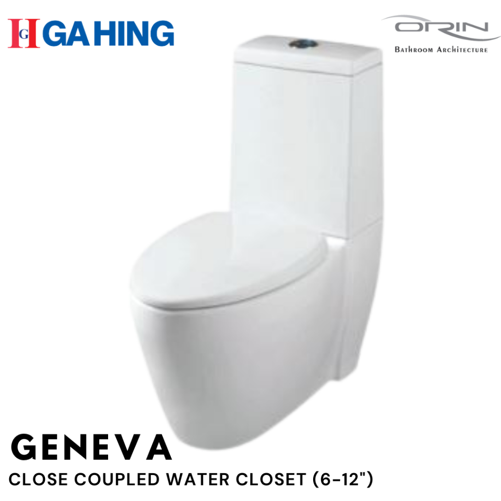 Orin Geneva Close Coupled DynaWash Toilet Bowl Water Closet Flexible S