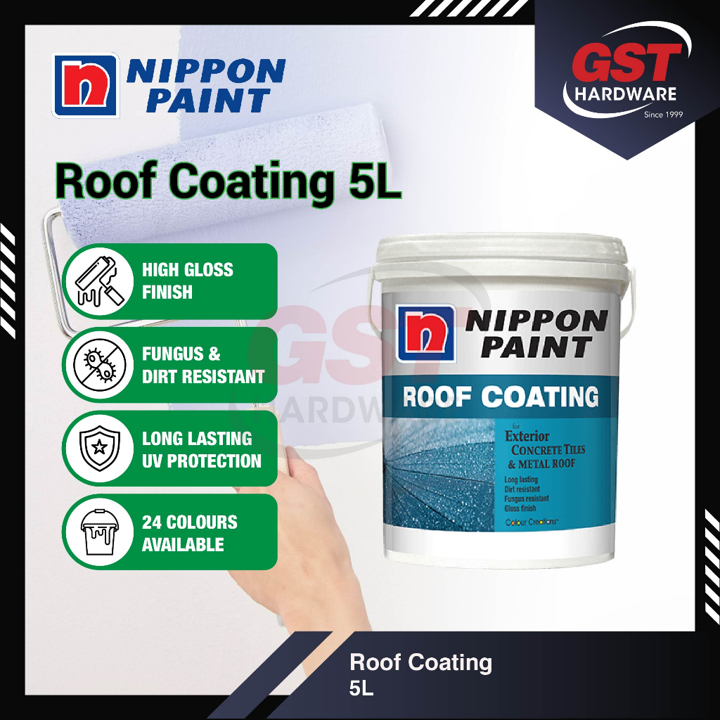 Nippon Paint L Roof Coating Roof Paint Exterior Paint Cat Bumbung Uv