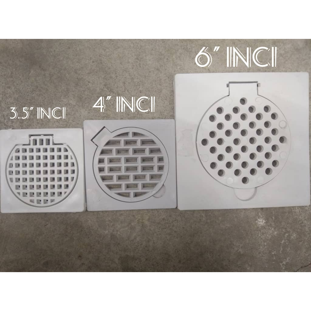 🔥READY STOCK🔥3.5" / 4" / 6" Premium PVC Bathroom/Toilet Floor Trap