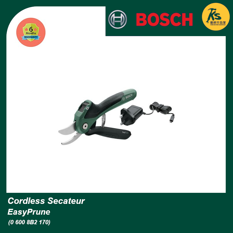 BOSCH Garden Tool Cordless Secateurs EasyPrune ( 0 600 8B2 170 ) Shopee Malaysia
