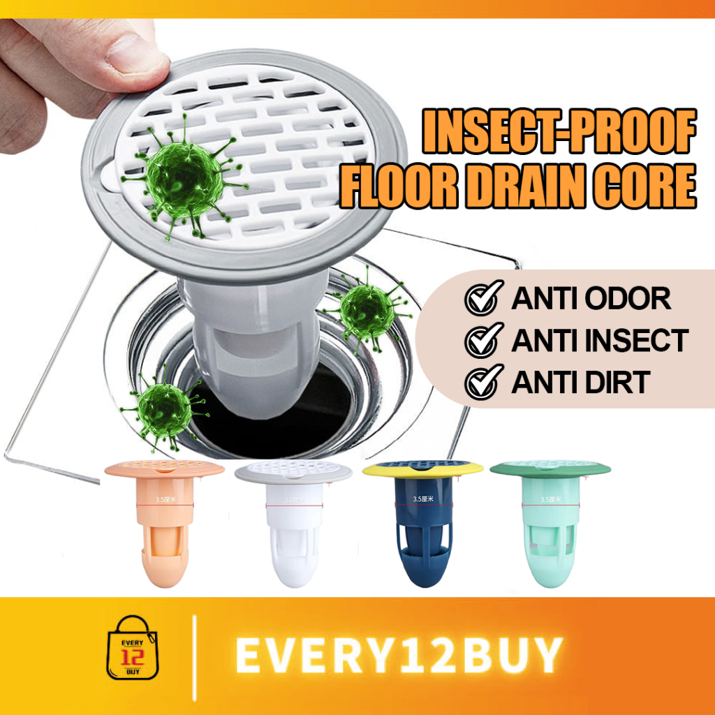 Insectproof Floor Drain Core Bath Shower Floor Strainer Cover Plug Trap ...