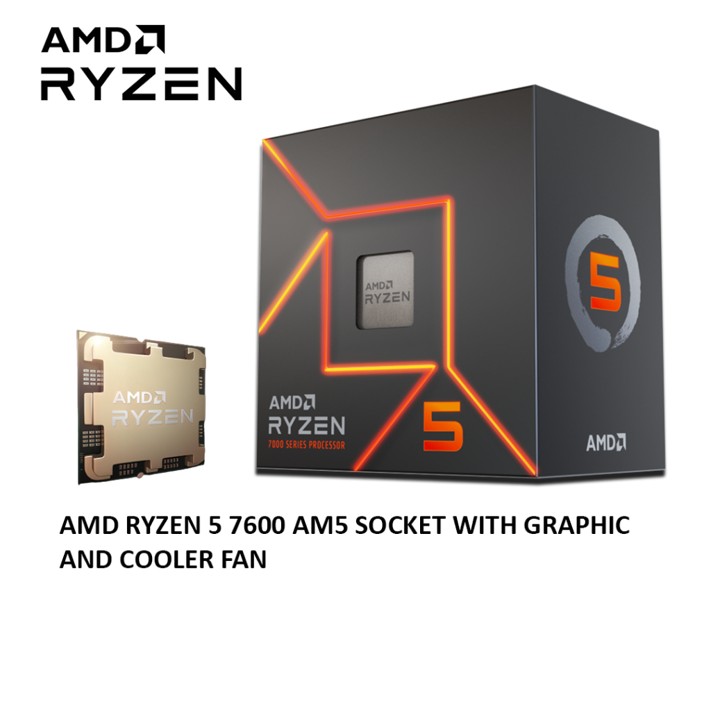 Amd Ryzen 5 7600 Desktop Processors Am5 Cpu Processor Shopee Malaysia