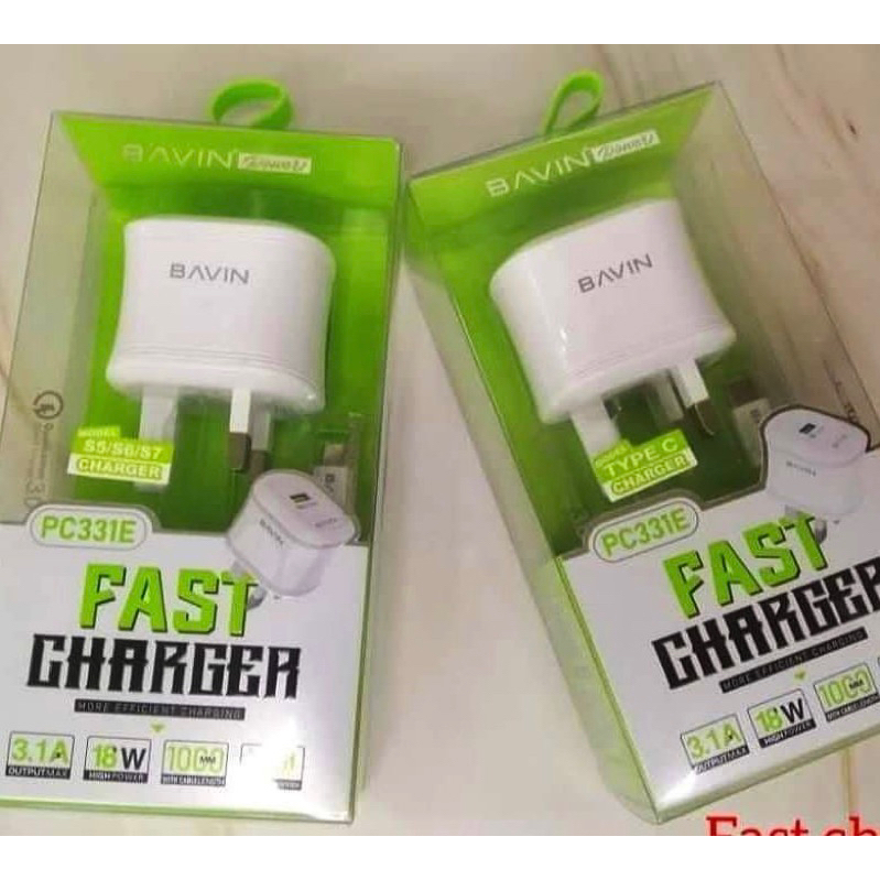 ORIGINAL Bavin fast charger with Micro Usb cable. Quick charge 3.0