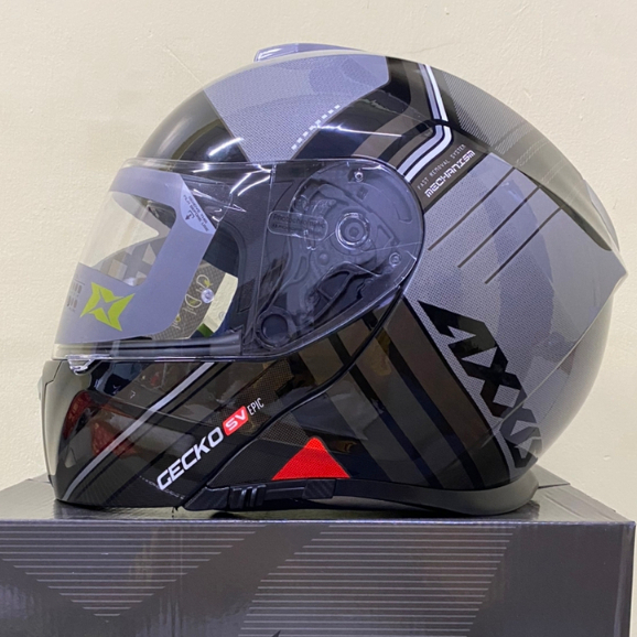 Axxis Helmet Flip Up Gecko SV Epic HELMET FULL FACE FLIP UP DOUBLE