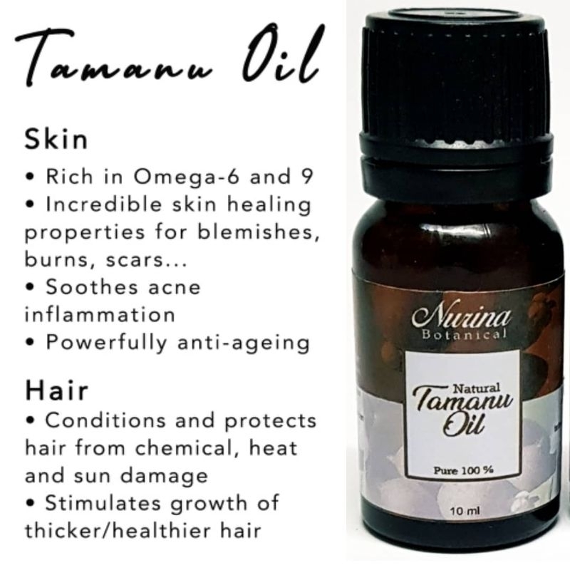 Tamanu Oil 10ml for Skin Problem/ Pimples/ Rashes/ Anti Fungal
