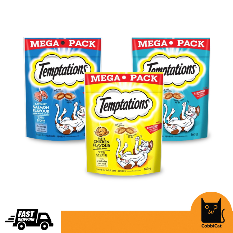 Temptations Cat Treats Assorted Flavours MEGA PACK Makanan Ringan