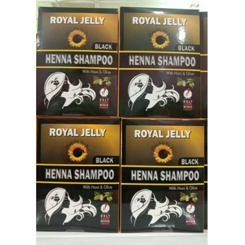 Henna Shampoo Packaging baru inai syampu Royal Jelly Original HQ ...