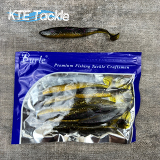 KTE】 10pcs T-Tail Soft Plastic Killer Toman Snakehead Soft Lure Fishing Lure  Umpan Siakap Soft Plastik Casting Bait