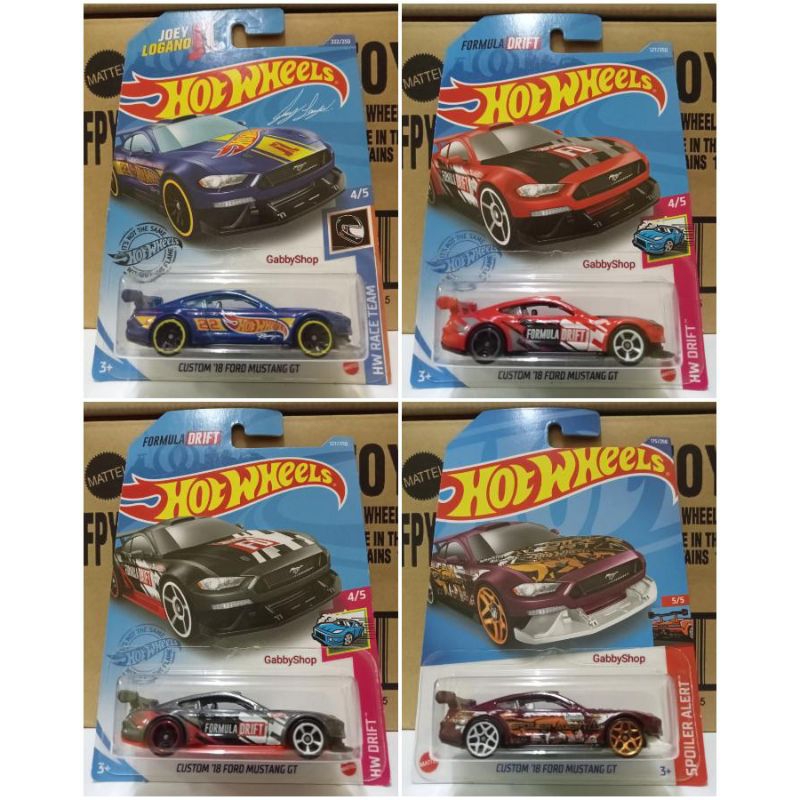 Hot wheels custom 18 ford mustang gt shopee malaysia