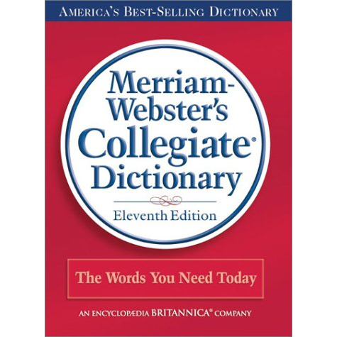 Merriam-Websters Collegiate Dictionary, 11th Edition (Red Kivar Binding ...