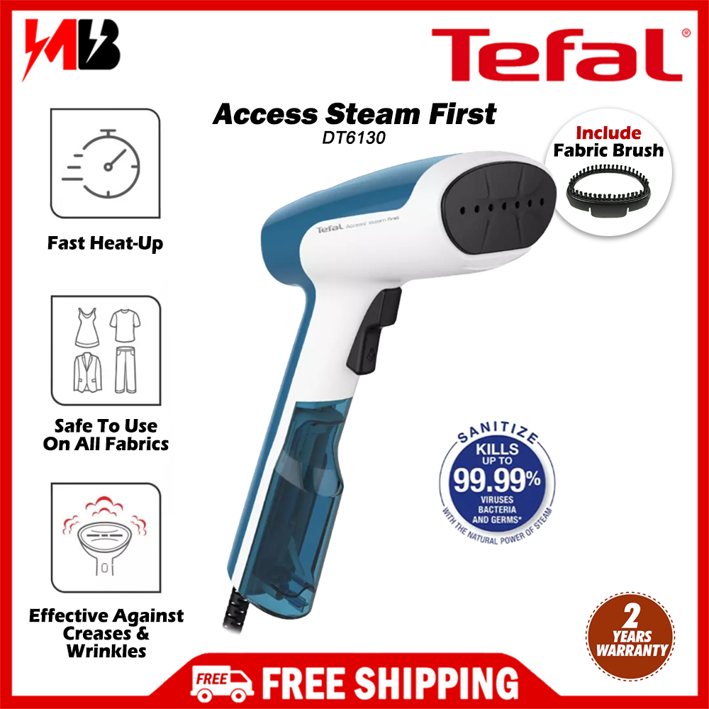 [NEW] Tefal Access 1300W S Steam First DT6130 Handheld Garment Steamer