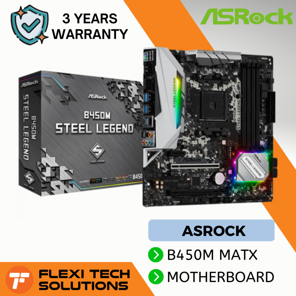 Asrock b450m steel best sale legend am4