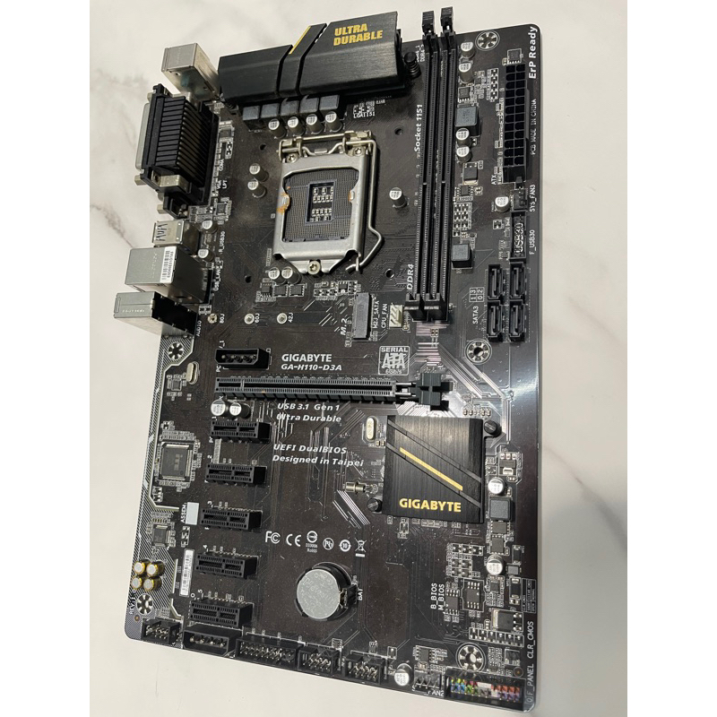 Used Btc Atx Motherboard For Gigabyte H110-d3a   B250 Btc   A88x 