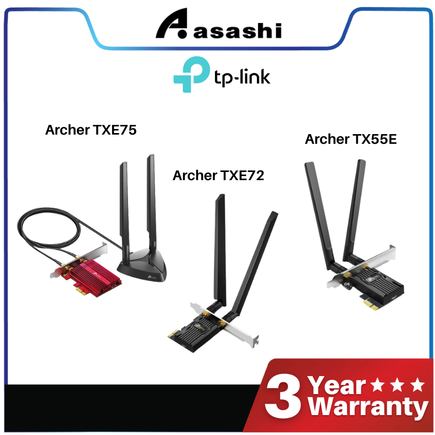 TpLink Archer TX55E AX3000 Dual Band / Archer TXE75E AXE5400 TriBand