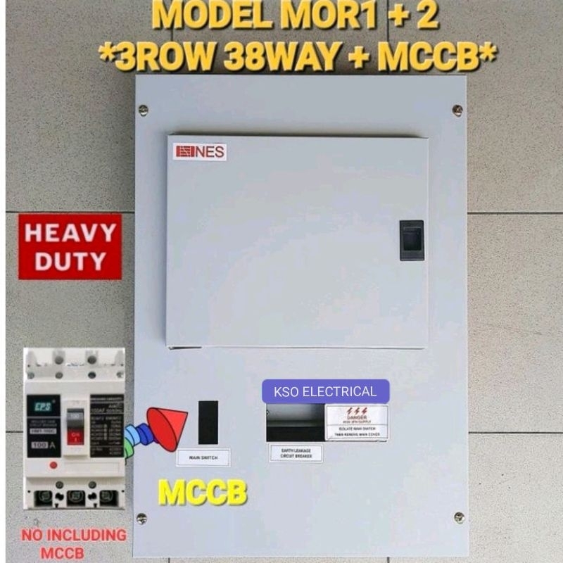 NES MOR1+ 2 (3ROW =38way + FOR INSTALL MCCB ) METAL CLAD DISTRIBUTION ...