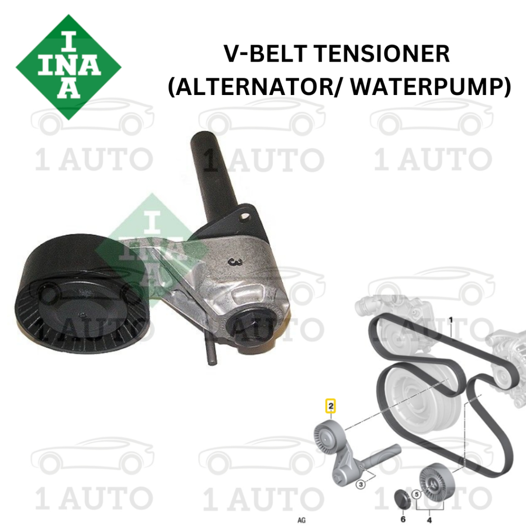 INA GERMANY VBELT TENSIONER (ALTERNATOR / WATERPUMP) BMW E70 3.0d E71