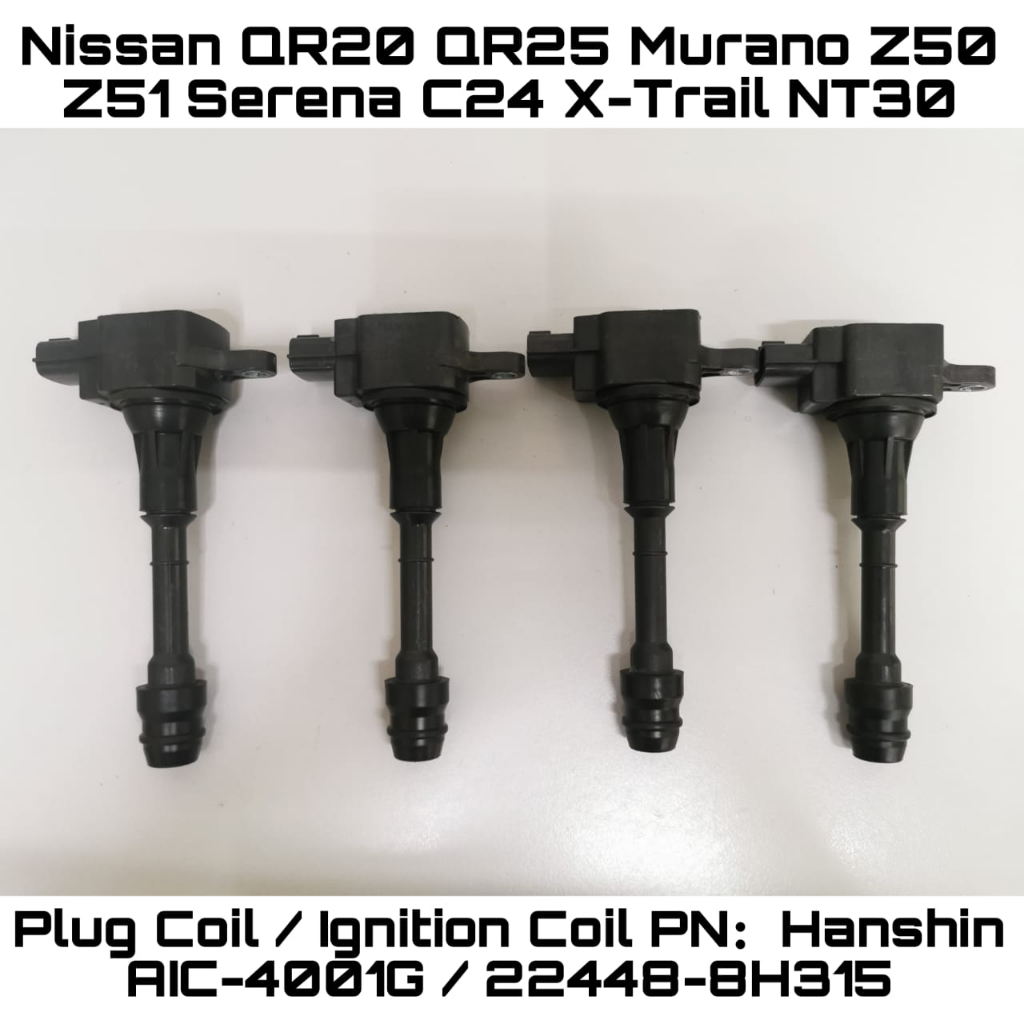 Nissan QR20 QR25 Murano Z50 Z51 Serena C24 XTrail NT30 NT31 Plug Coil