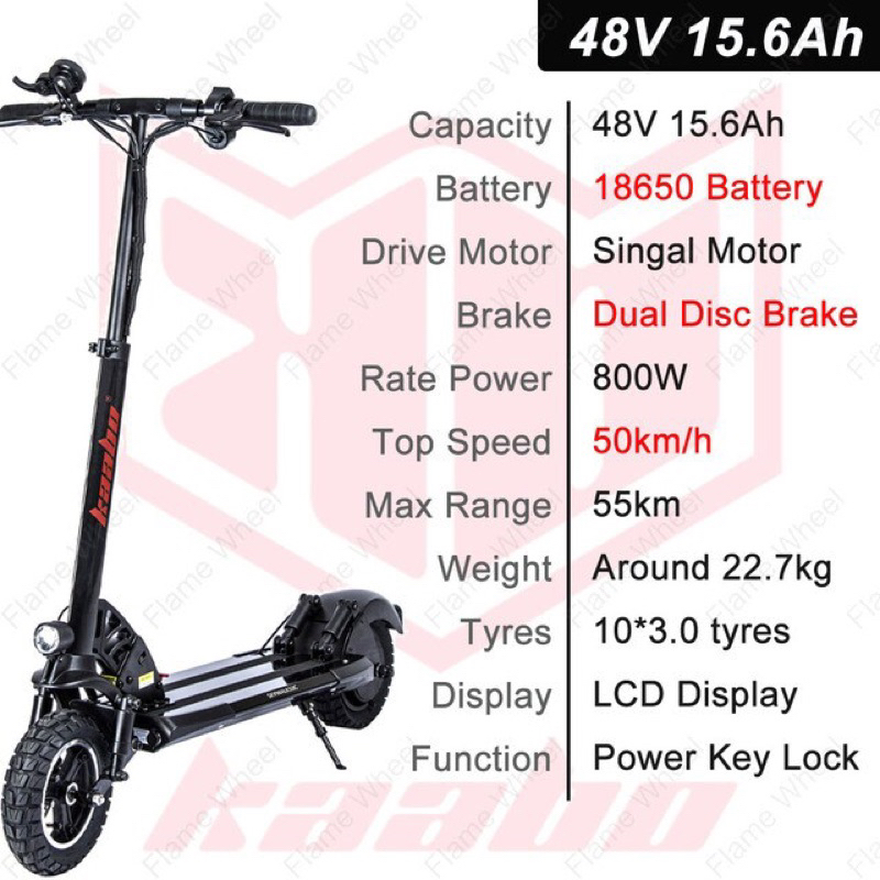 Kaabo Skywalker 10C Electric Scooter Shopee Malaysia