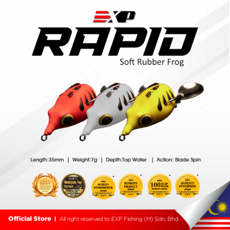 **BUY 1 FREE 1 BODY** EXP RAPID FROG EXP Soft Frog Murah Haruan Killer ...