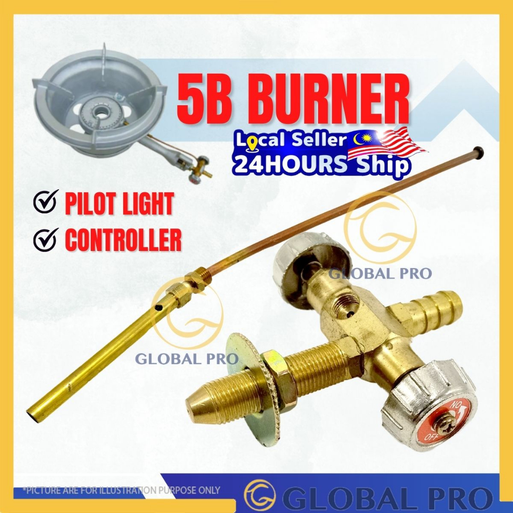 5B High Pressure Gas Stove Burner Part Controller Copper Pilot Light