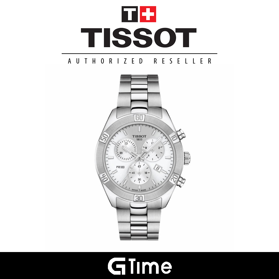 Official Tissot Warranty Tissot T1019171103100 Womens Pr 100 Sport Chick Chronograph 0825